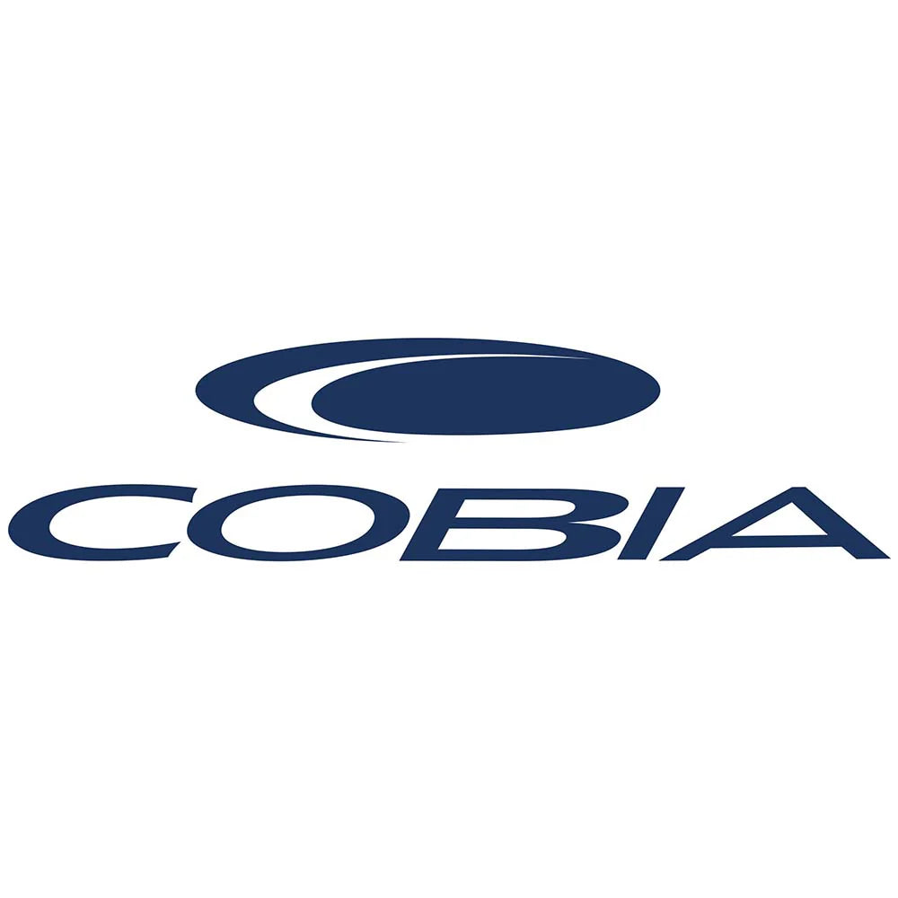 12 inch navy blue cobia logo decal.