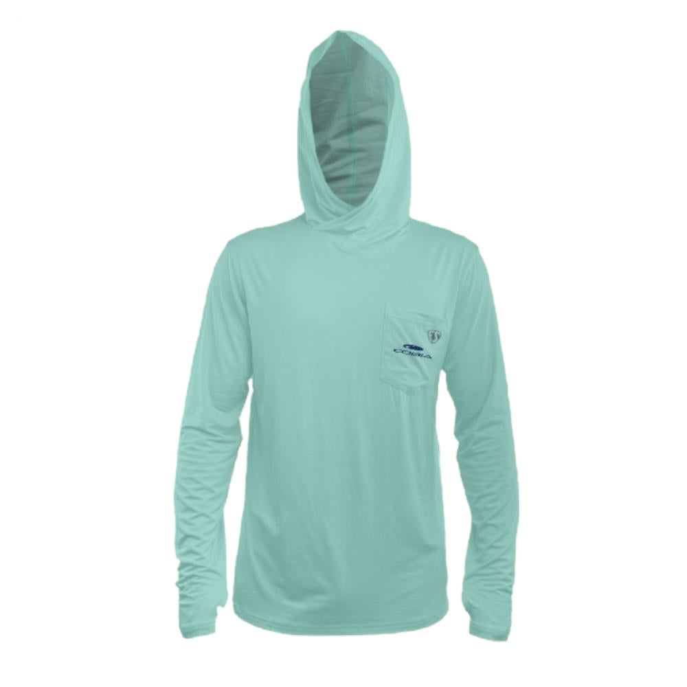 Cobia Bamboo Hooded Long Sleeve - Seafoam