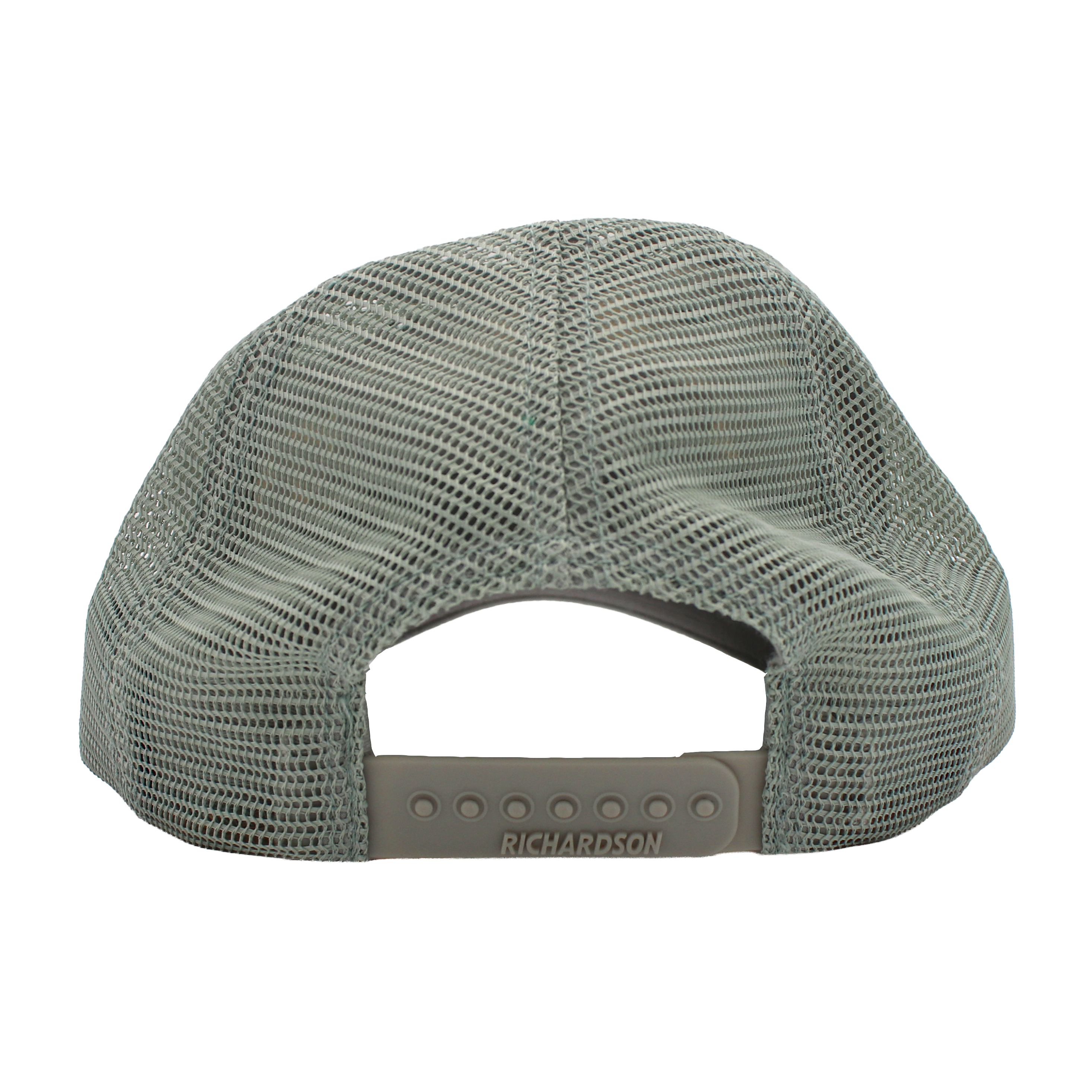 Light green mesh back cap with Richardson branding on the snapback closure.
